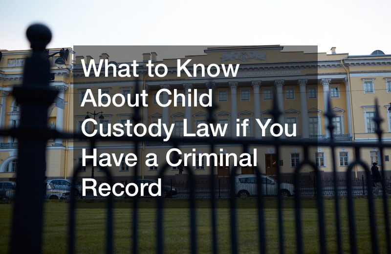 What to Know About Child Custody Law if You Have a Criminal Record